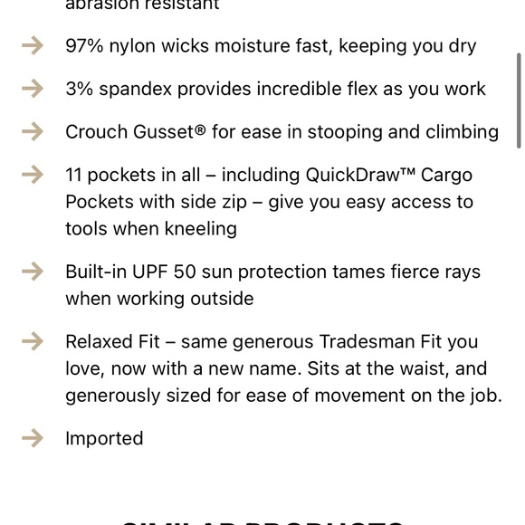 New Duluth flex dry on the fly cargos color gun metal - Picture 10 of 16